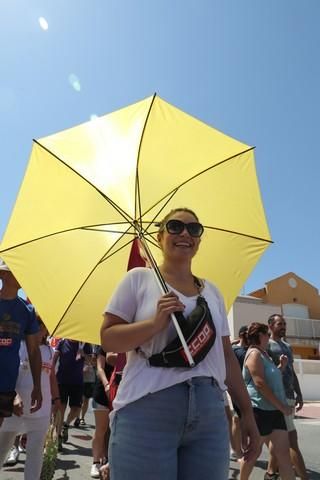 Protesta del sector de la hostelería en La Manga