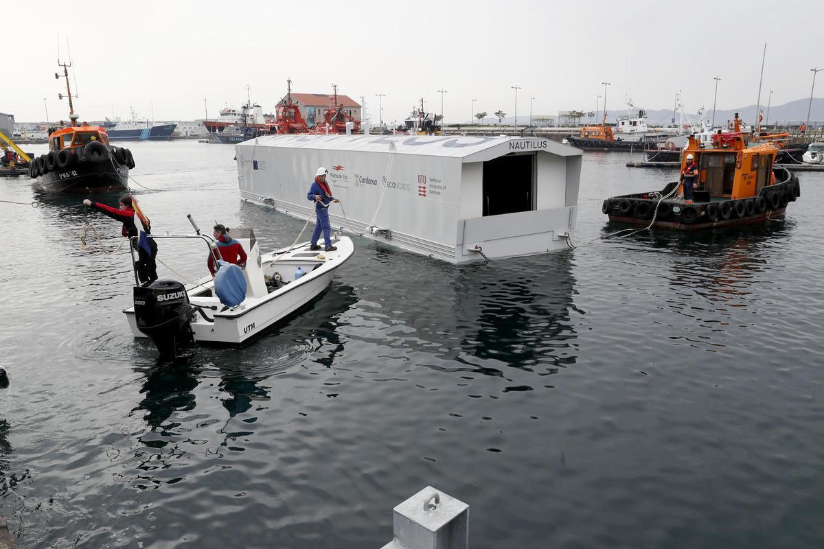 El visor submarino Nautilus ya está en A Laxe