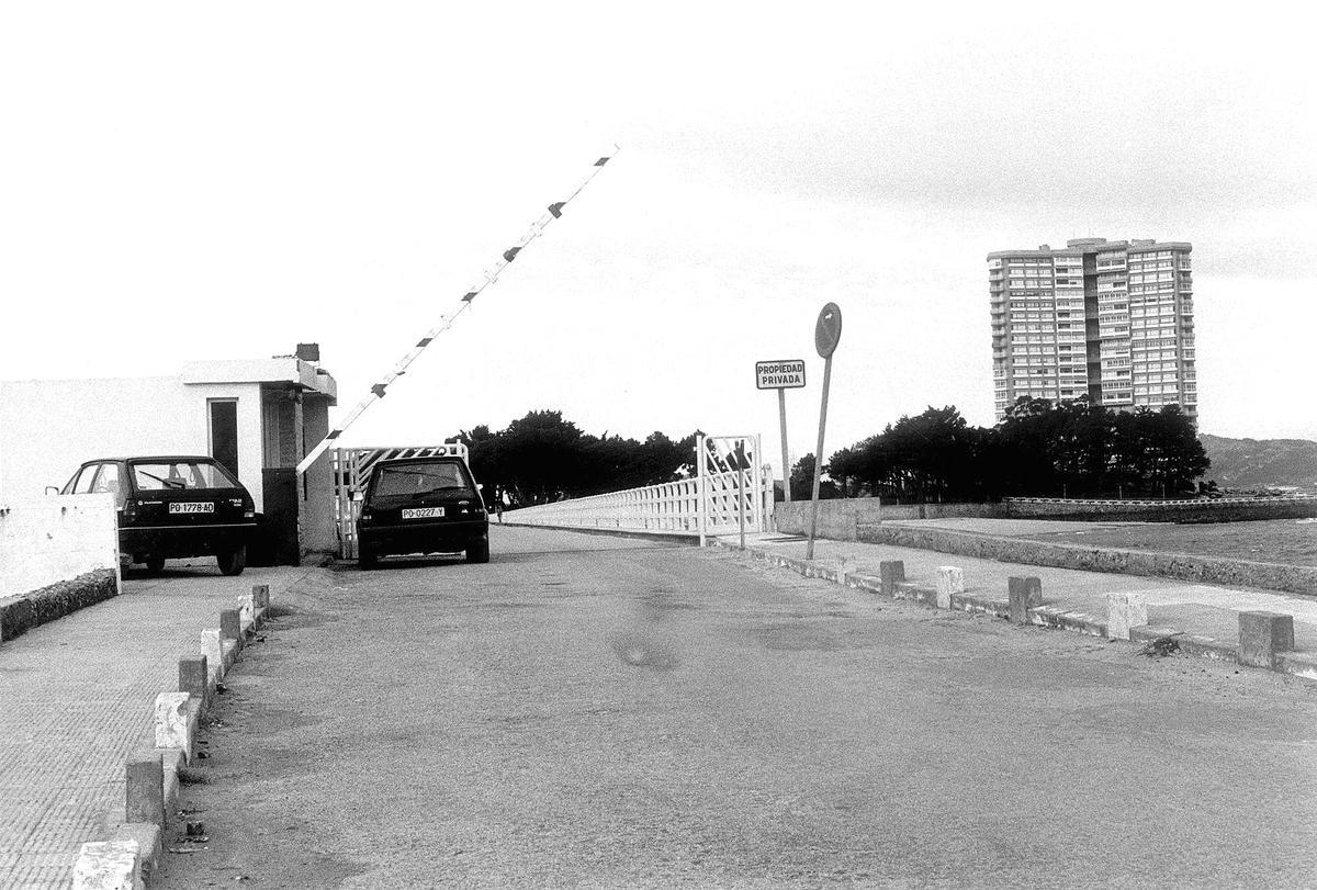 Aspecto del puente en la isla de Toralla