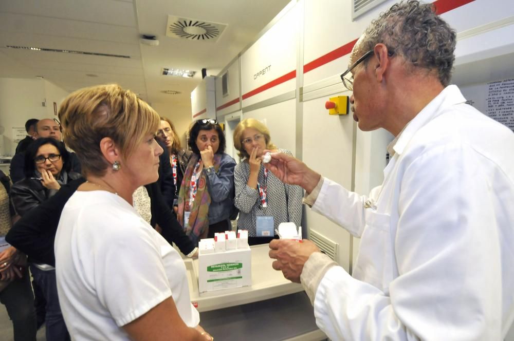 Taller de farmacia en el hospital Álvarez-Buylla de Mieres