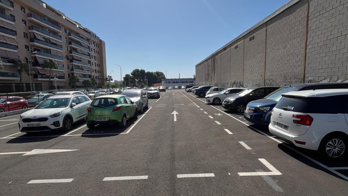 Algunas de las plazas del nuevo aparcamiento.