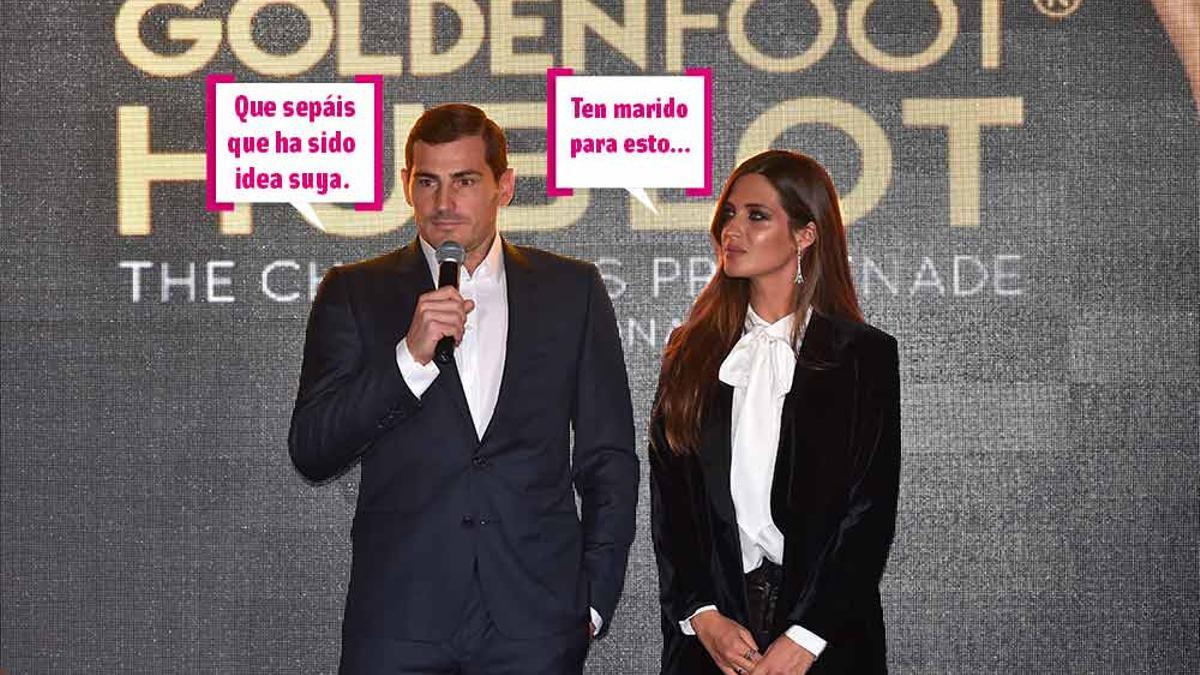 Iker Casillas y Sara Carbonero durante un evento