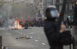 Els incidents del 29-M, vistos per Carlos Montañés.