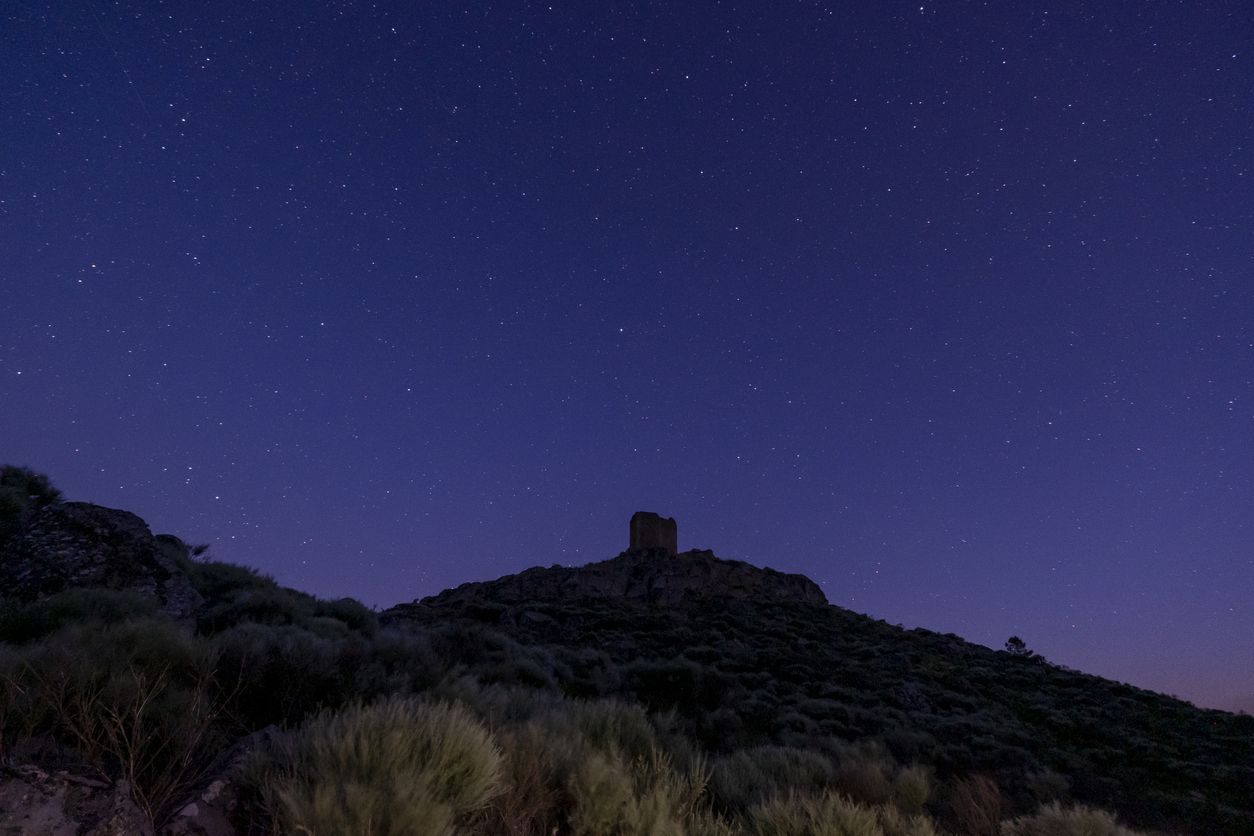 El cielo nocturno en la Sierra de Gata