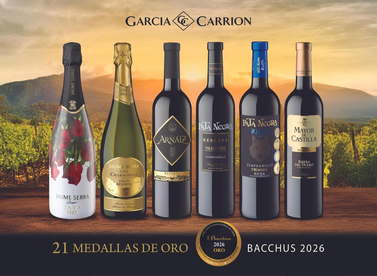 García-Carrión impulsa su liderazgo en Bacchus 2026 con 30 medallas