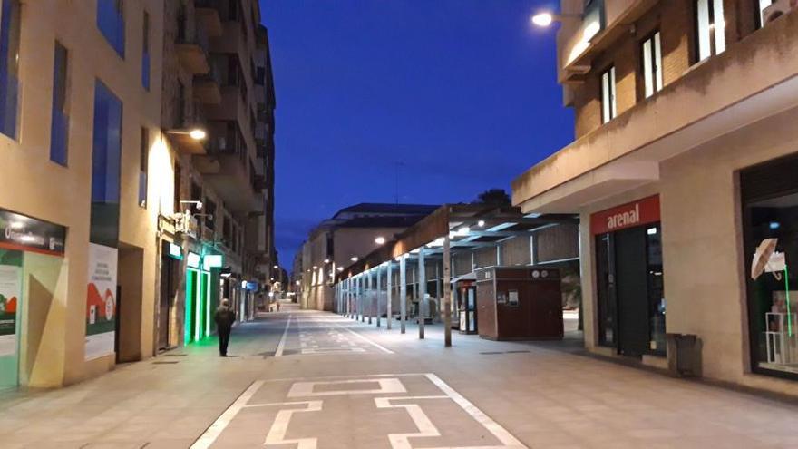 La calle Santa Clara a primera hora del día.