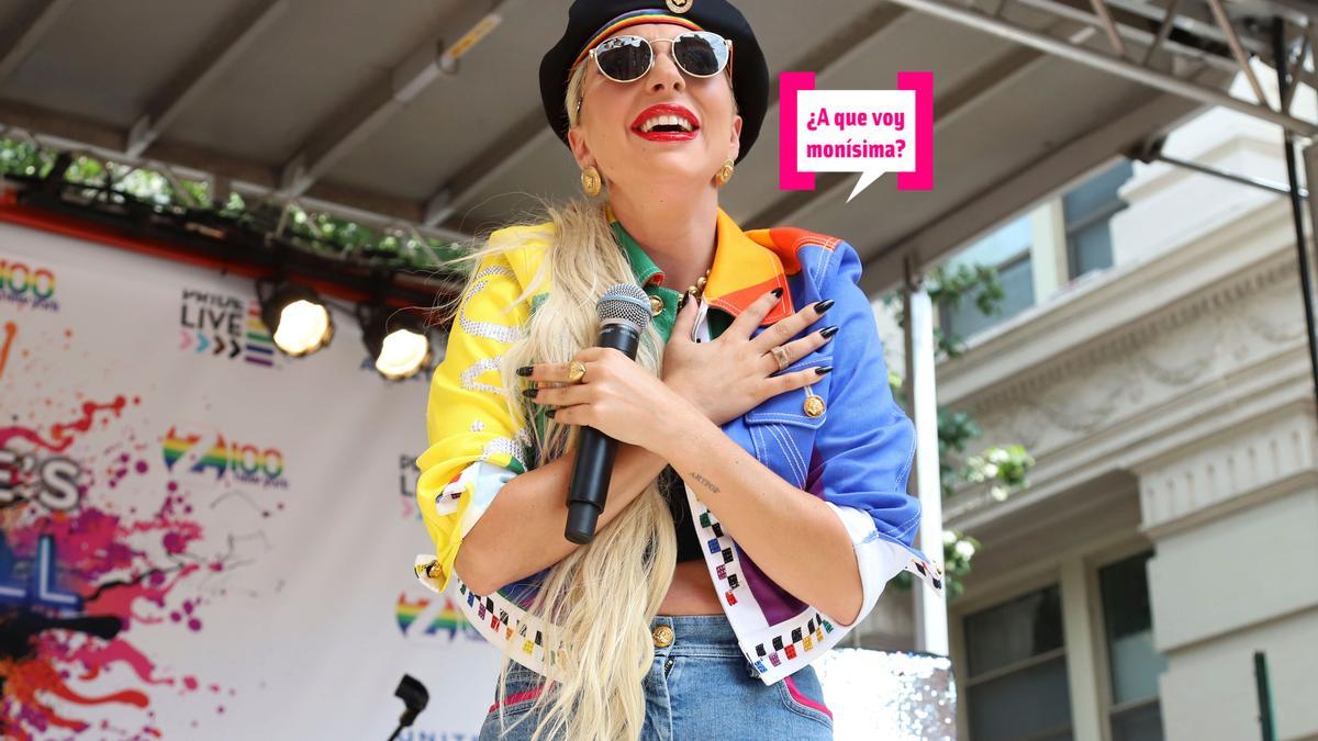 Lady Gaga en un evento del Orgullo.