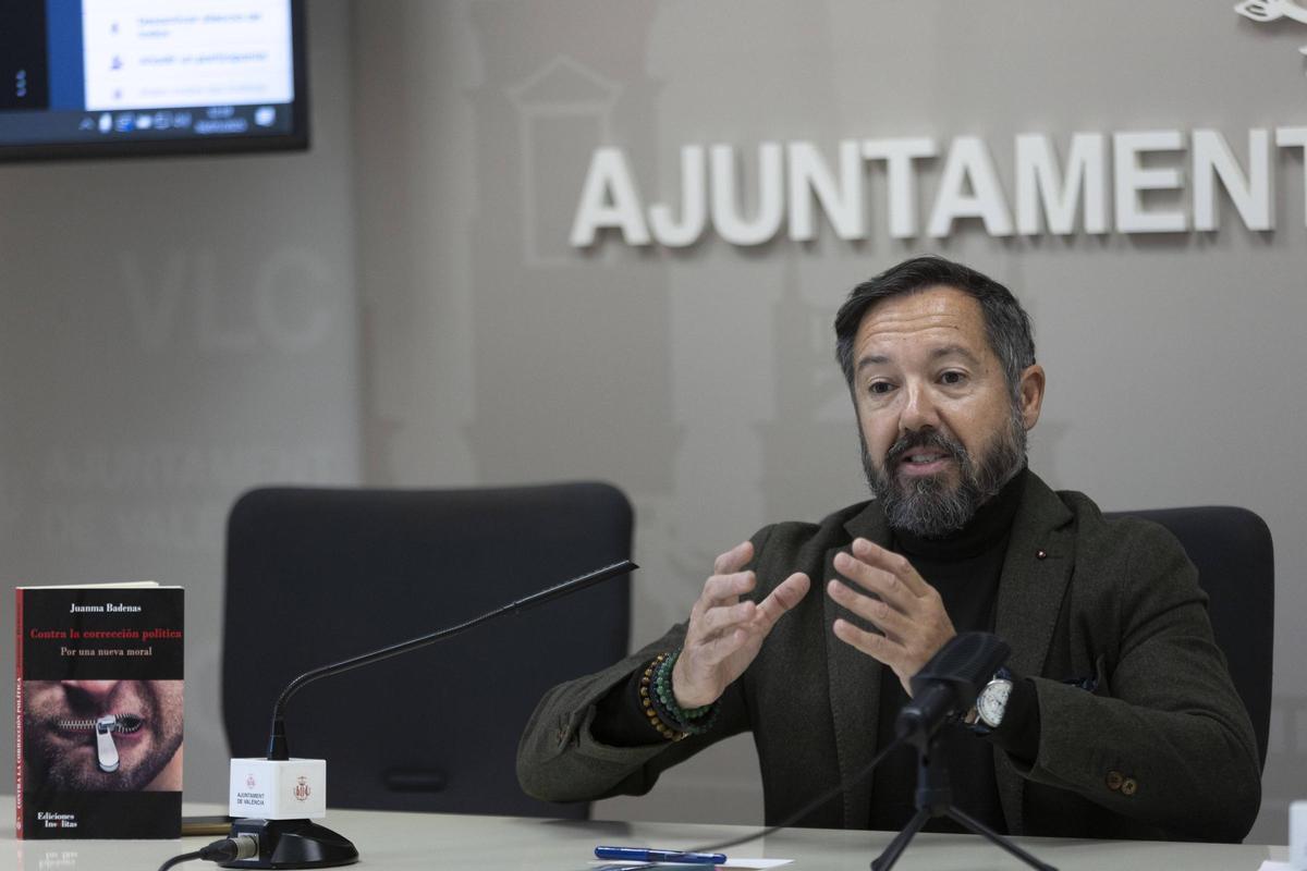 El portavoz de Vox en València y segundo teniente de alcalde Juanma Badenas.