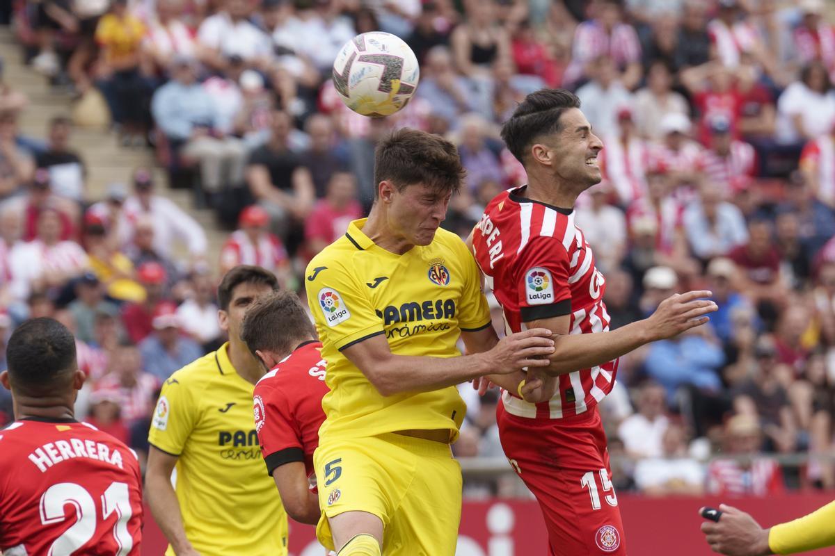 Cuenca durante el Girona-Villarreal del curso pasado.