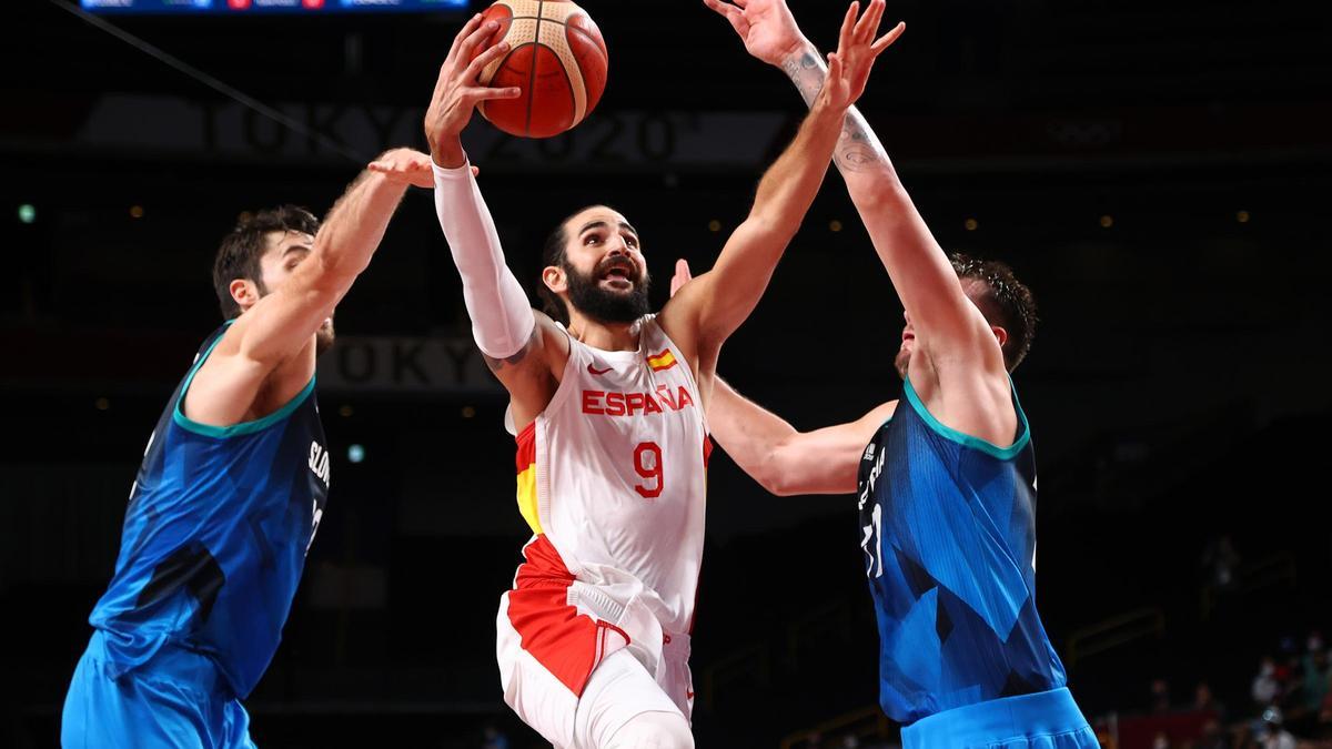 Ricky Rubio, ante Eslovenia.