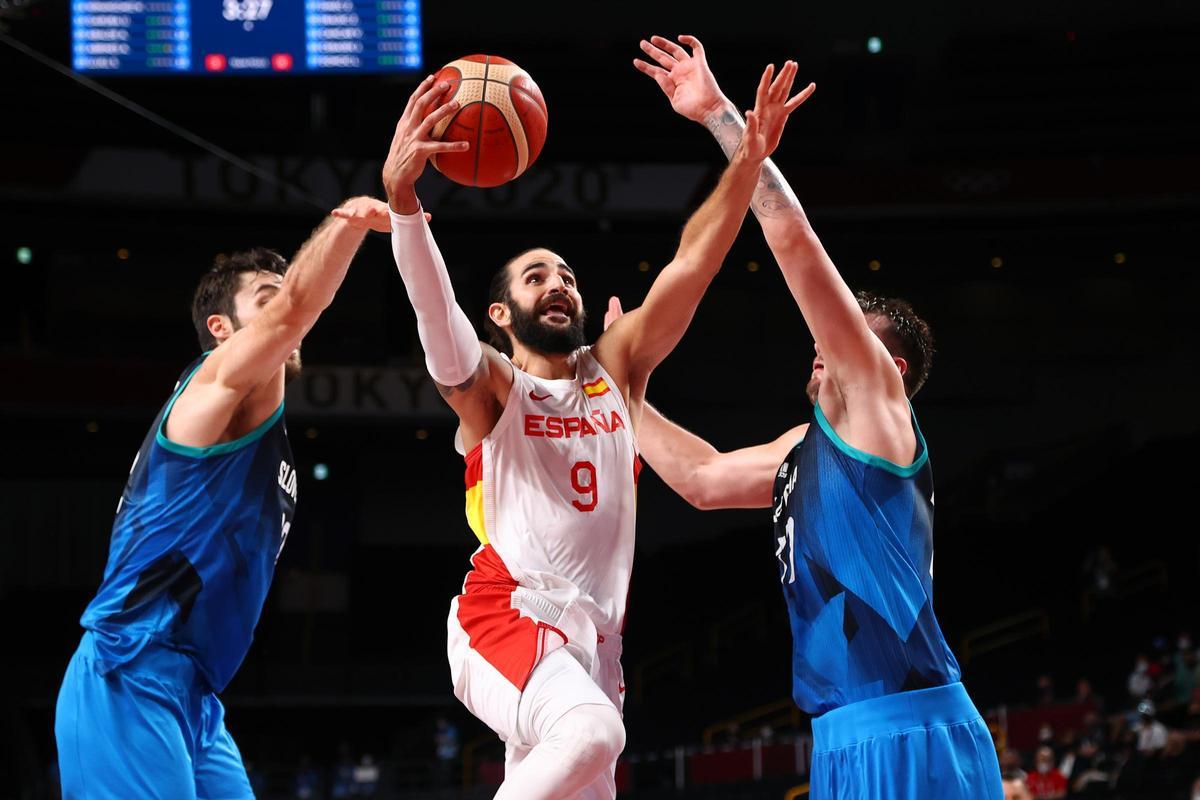 Ricky Rubio, ante Eslovenia.