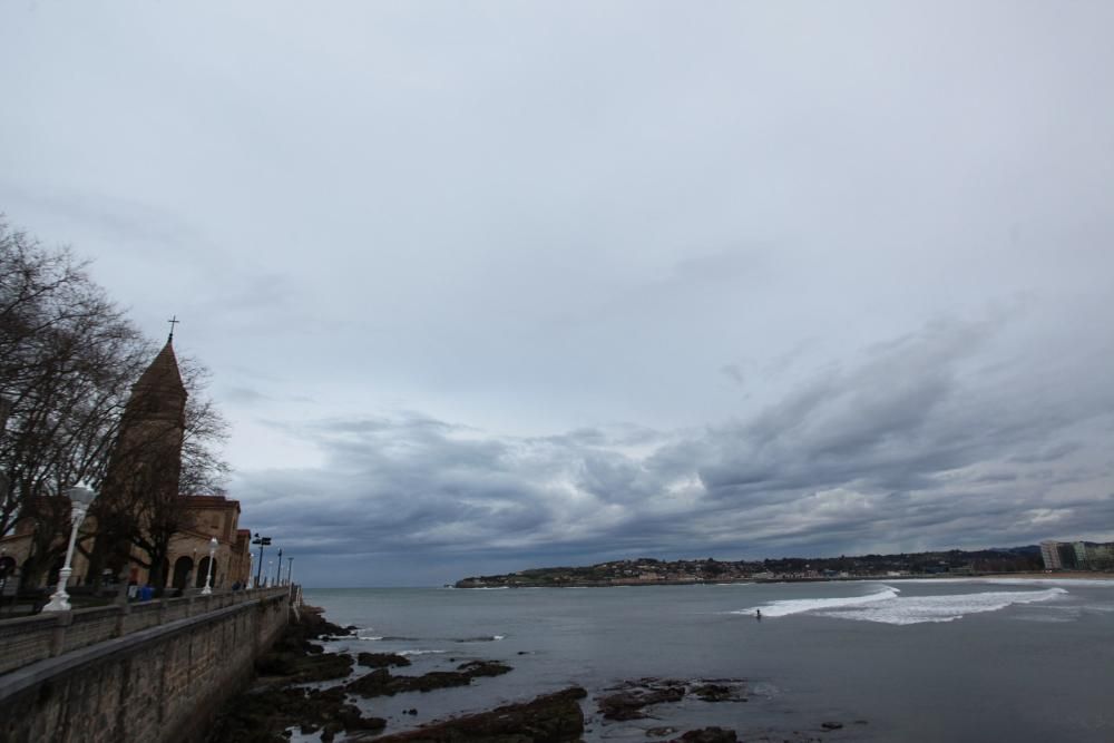 La borrasca "Bruno" se deja sentir en Asturias