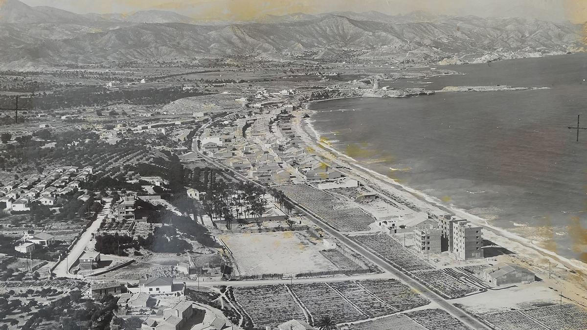 Imagen aérea de Muchavista hace años.