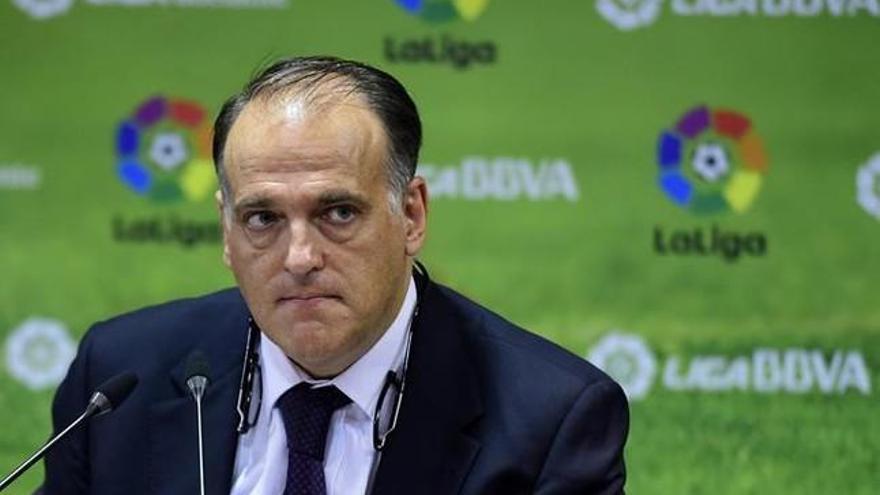 Tebas: &quot;Ojalá la final de Copa sea en el Bernabéu&quot;