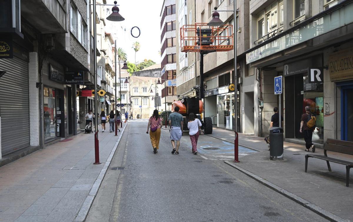 La calle Marqués de Riestra, donde están previstas algunas de las actuaciones.