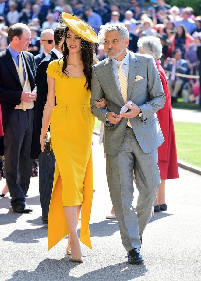 Amal Y George Clooney en la boda de Meghan Markle y el Príncipe Harry