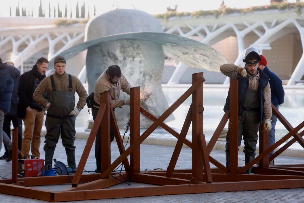 'La Pamela' de Valdés se despide de la Ciudad de las Artes y las Ciencias