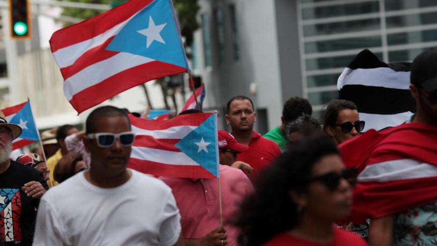 Los puertorriqueños se movilizan en San Juan.