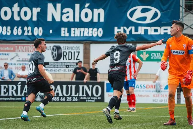 L'Entregu-Mallorca B, las imágenes del triunfo (1-2) del filial