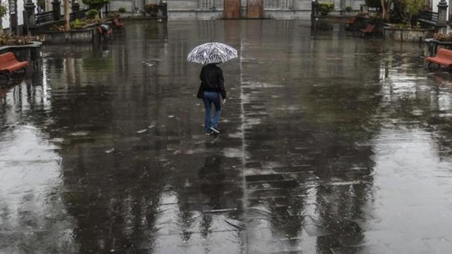 Lluvia en Arucas, en una imagen de archivo.