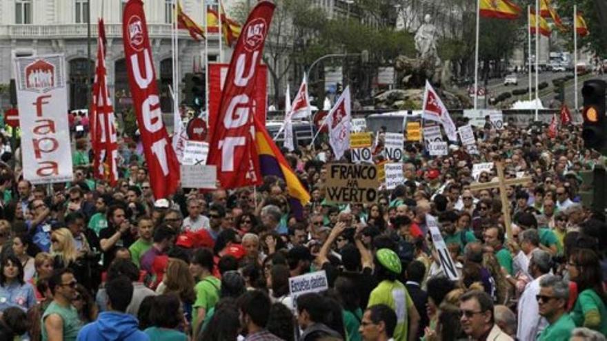 Manifestación contra la reforma educativa de Wert