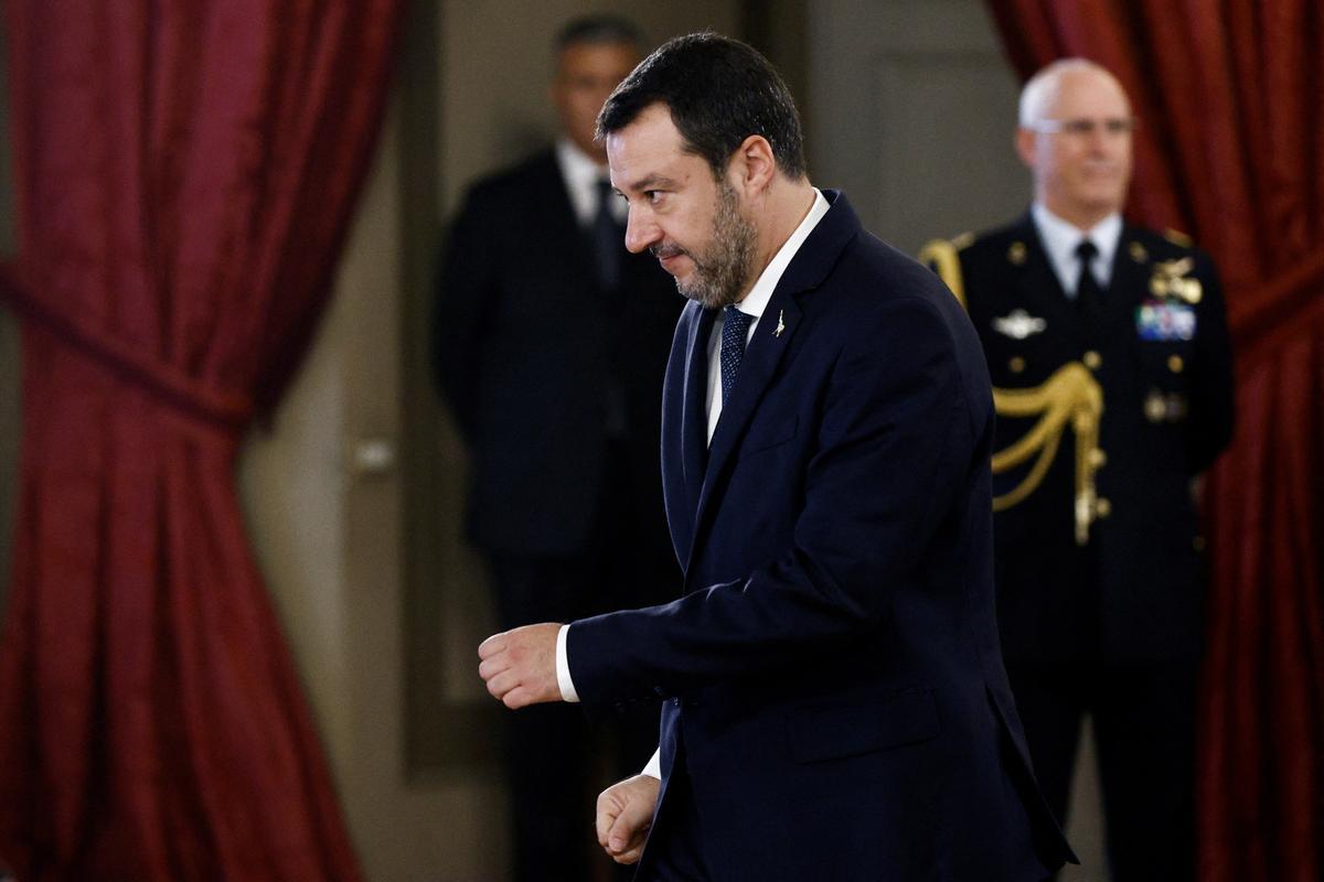 Matteo Salvini, primer viceministro y ministro de Infraestructuras.