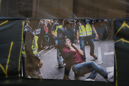 Protestes a Barcelona per la celebració del consell de ministres del 21D