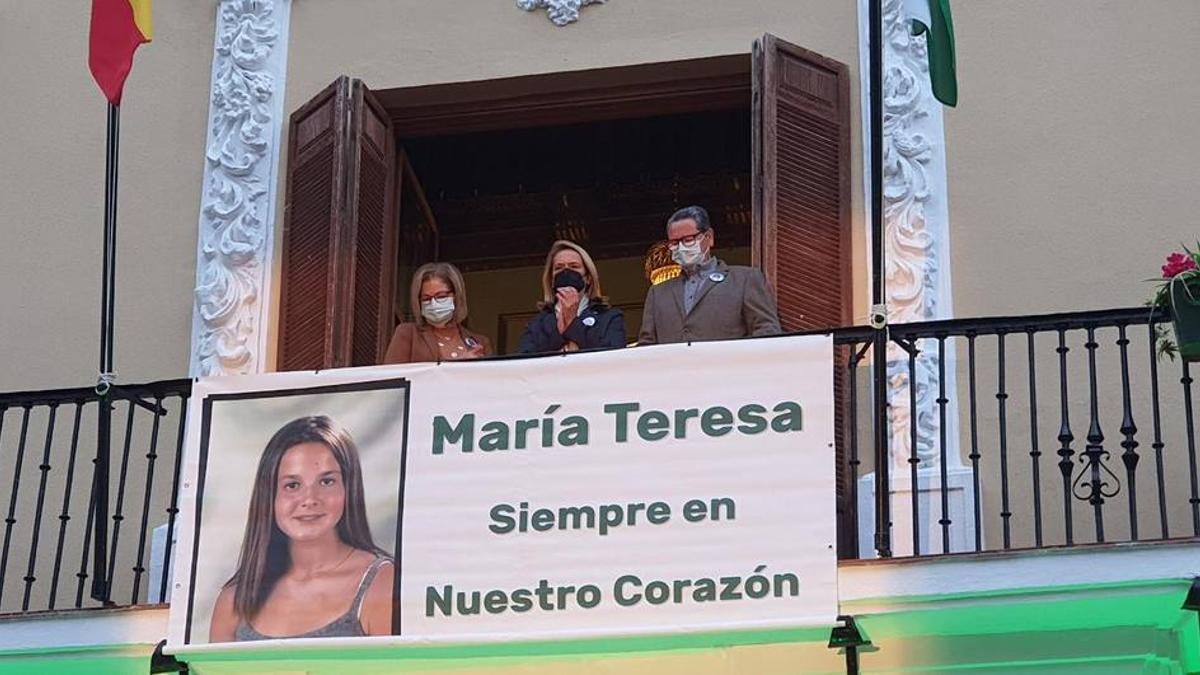 Homenaje Ayuntamiento de Motril a María Teresa el pasado 9 de marzo, día de las personas desaparecidas