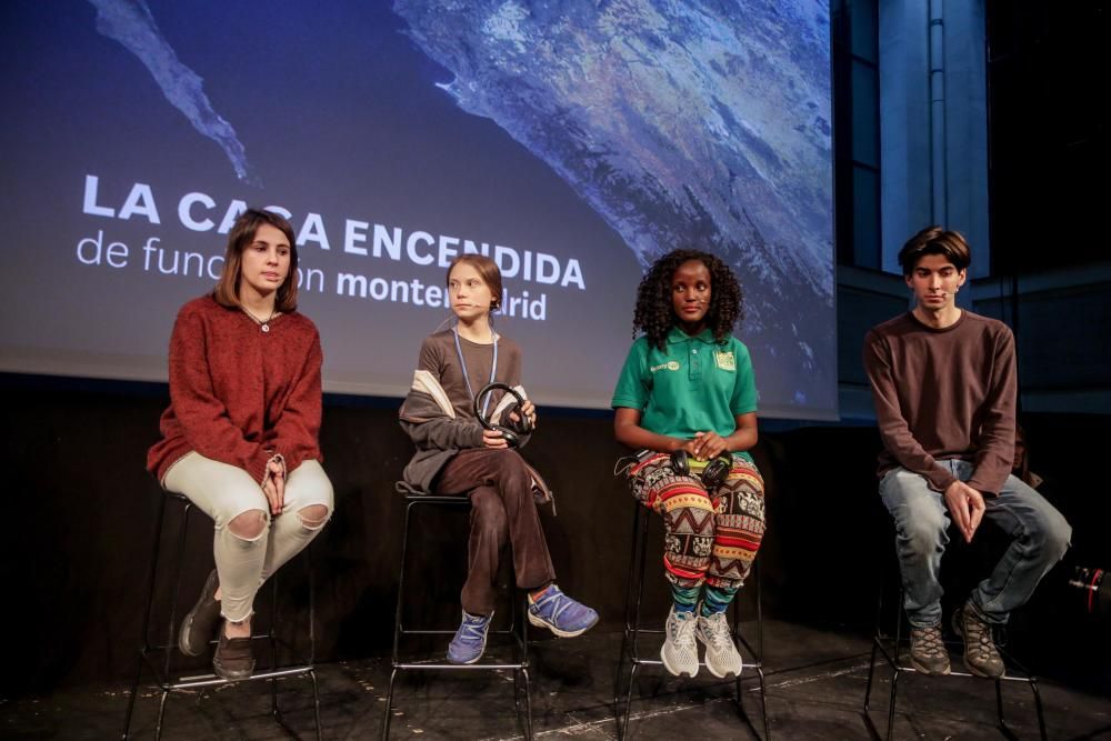 Greta Thunber en la cumbre del clima.