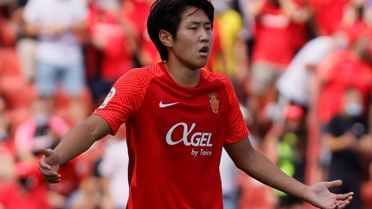 Kang In, con el Mallorca