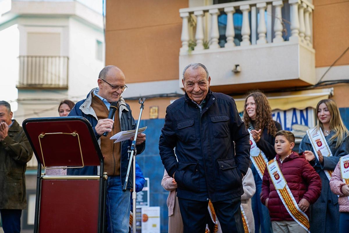 La asociación 'Amigos de Nonaspe' ha homenajeado a José Albiac, este sábado.