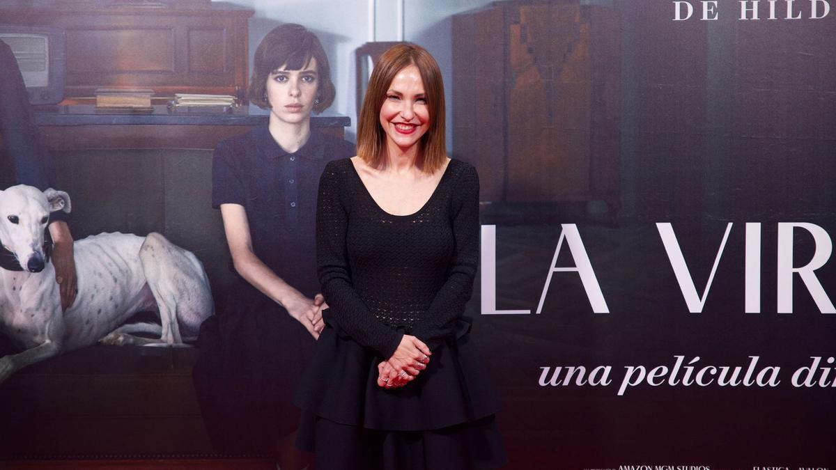 Paula Ortiz en el preestreno de 'La virgen roja' en los cines Palafox de Zaragoza.
