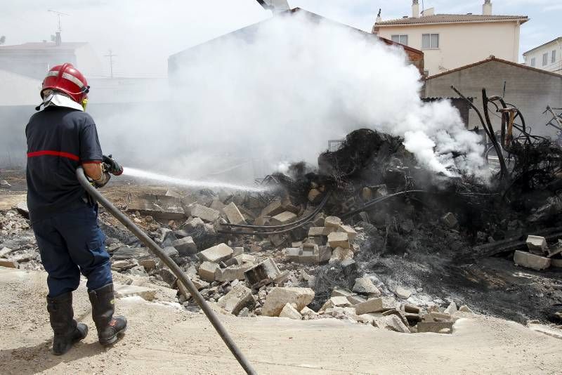 Imágenes del incendio en Alcañiz