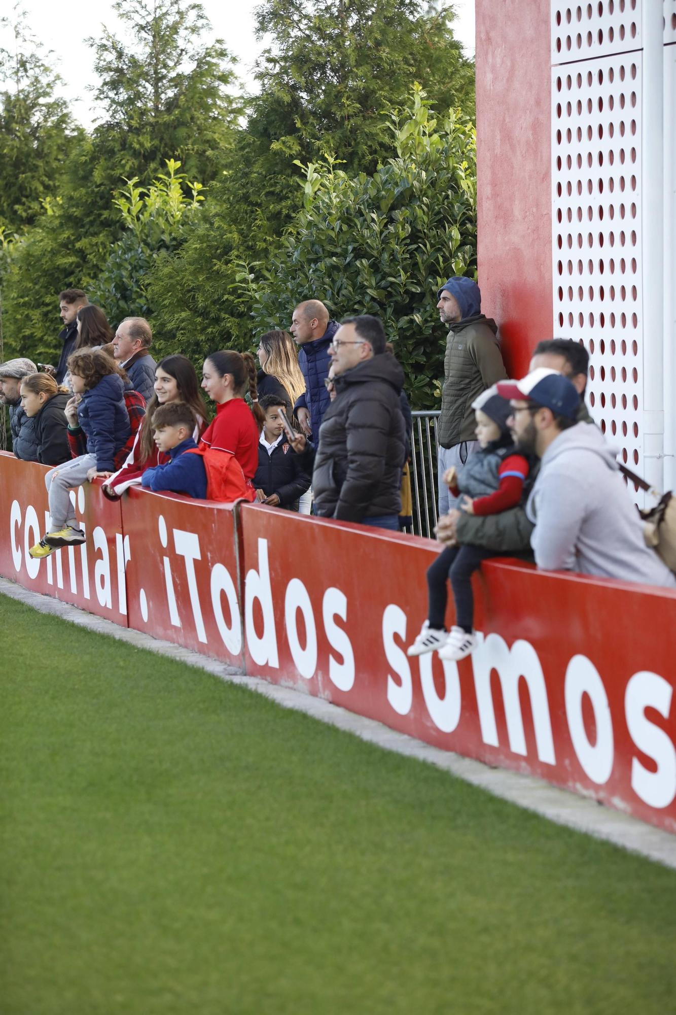 El Sporting vuelve a entrenar después de la victoria en Villareal (en imágenes)