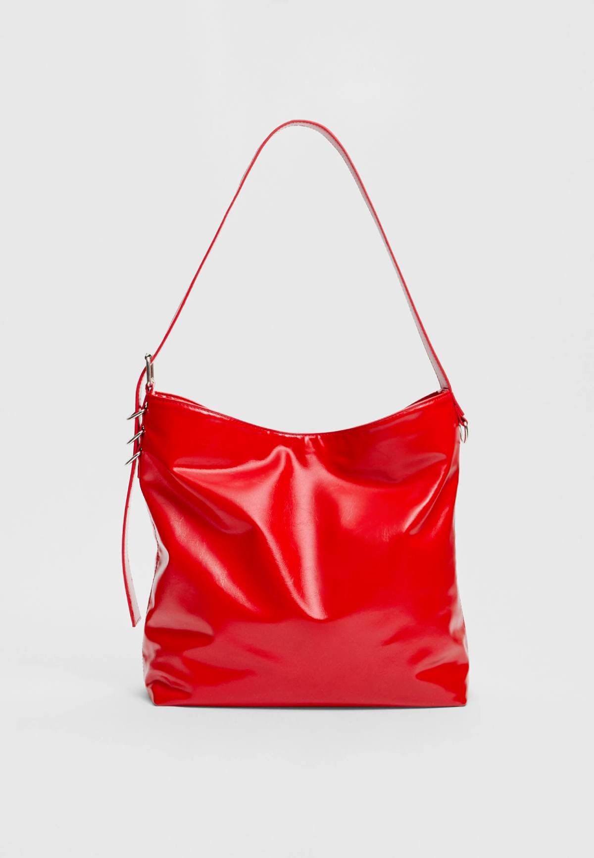 Bolso rojo stradivarius sale