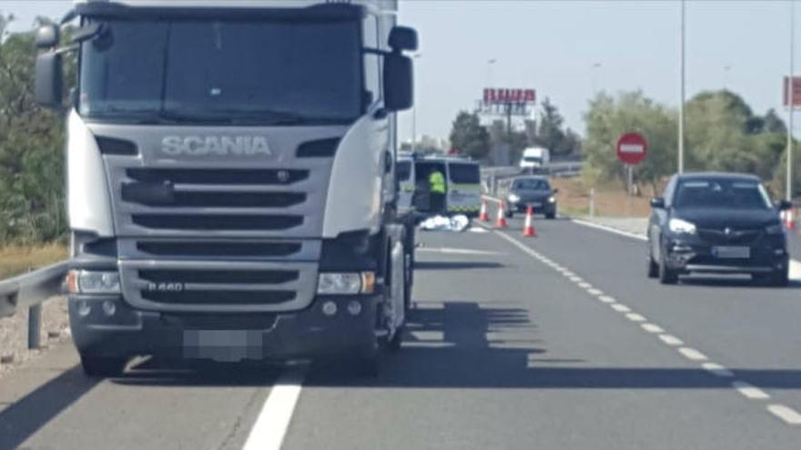 El lugar donde ha ocurrido el accidente mortal. Rafa Herrero