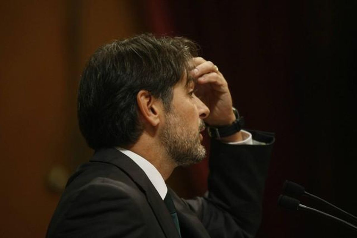 Oriol Pujol, en el debat de política general al Parlament. Oriol Pujol, en el debat de política general al Parlament.