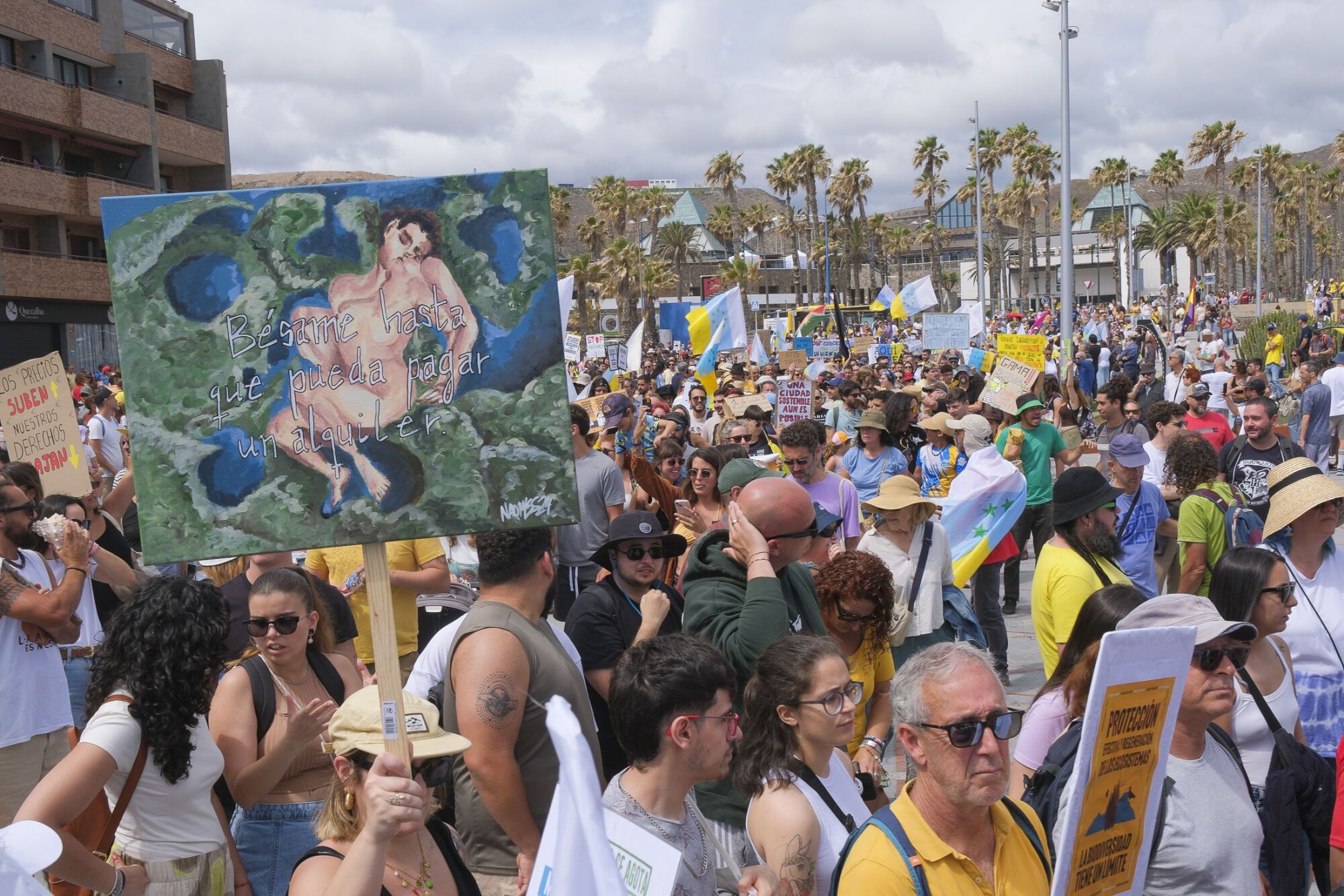 Manifestación Canarias tiene un límite 18M en Las Palmas de Gran Canaria