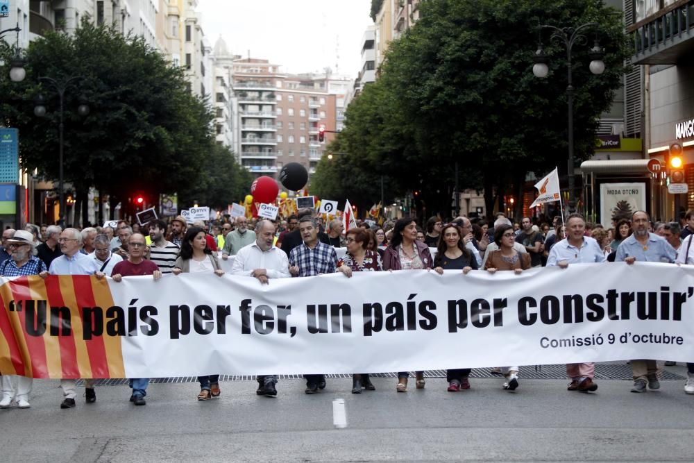 Manifestación de la Comissió 9 d'Octubre