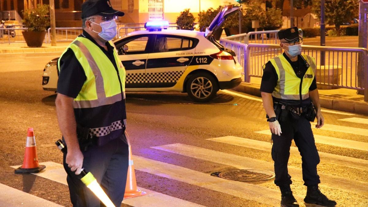 Controles de tráfico en Alicante.