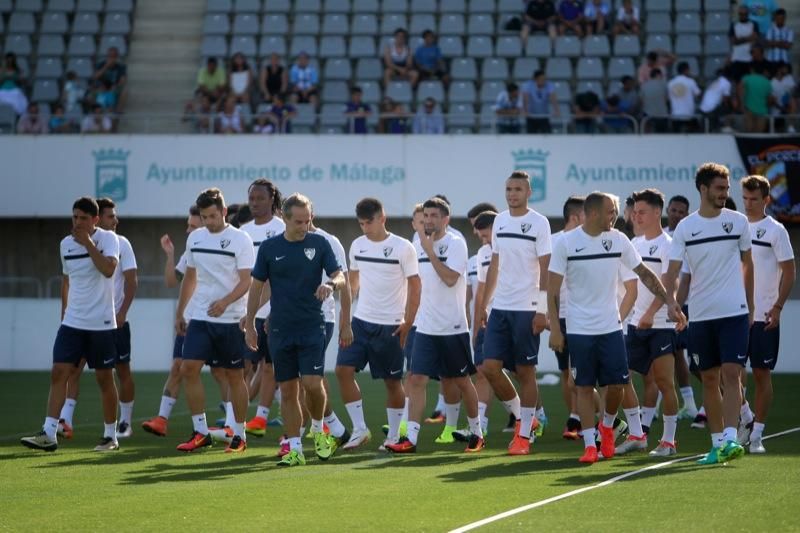 Entrenamiento de puertas abiertas del Málaga CF