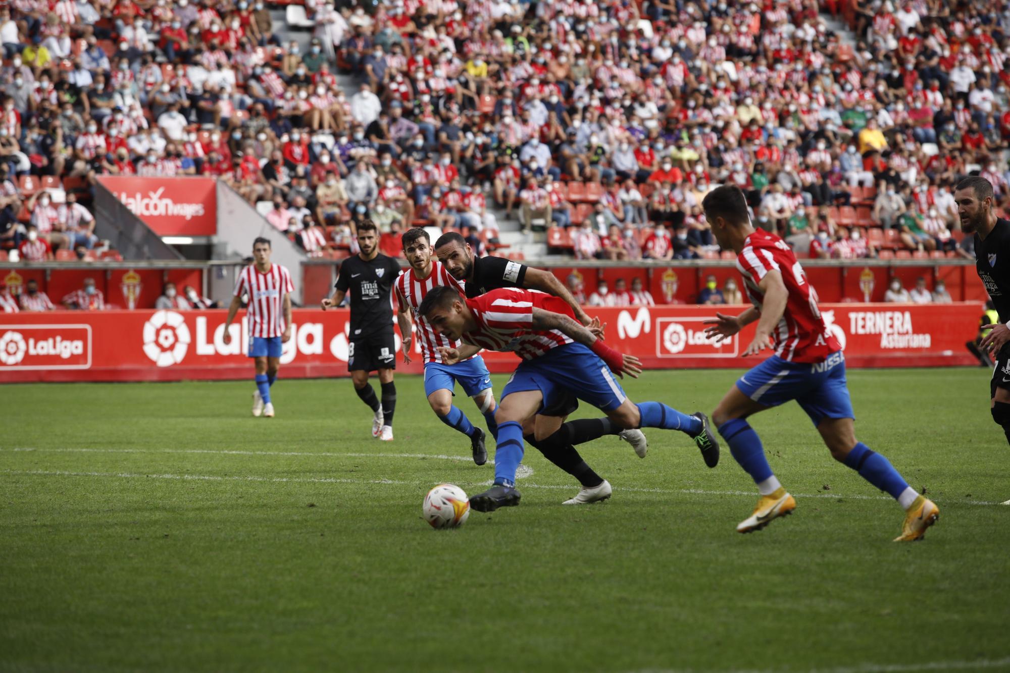 Sporting - Málaga, en imágenes