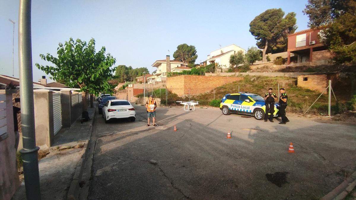 El dron con el que trabaja el ayuntamiento de Calafell.