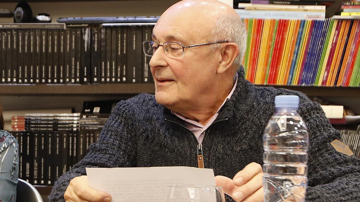 Francisco Domínguez, na presentación dunha obra en 2023