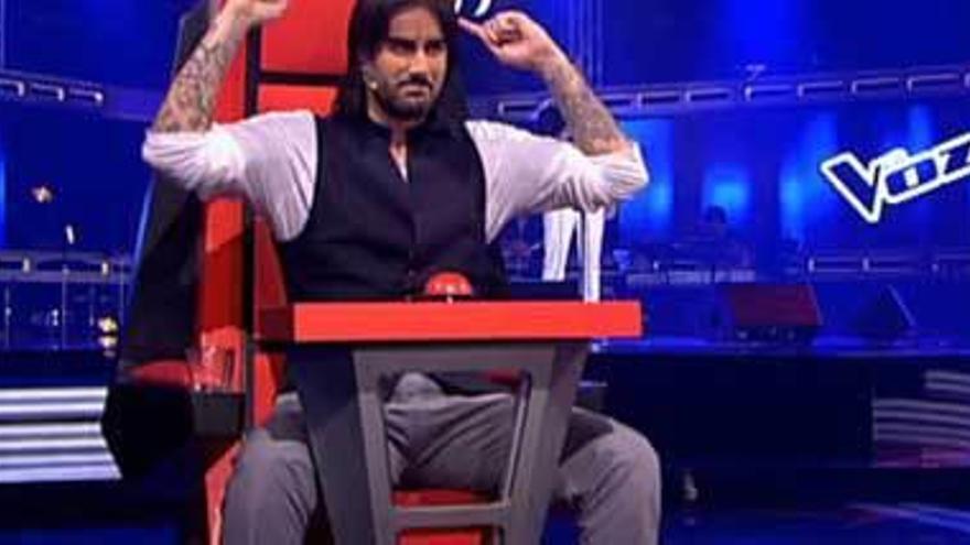 Melendi, en &quot;La Voz&quot;.