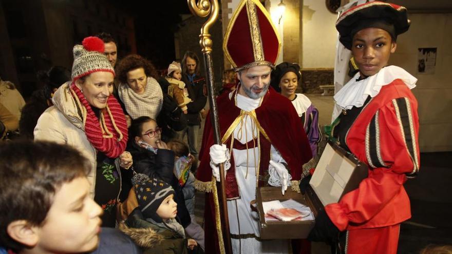 San Nicolás el año pasado durante su visita a Avilés