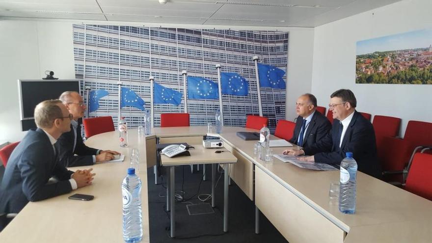 Ximo Puig, reunido en Bruselas con el responsable de Connecting Europe Facility 2, Alessandro Carano.