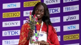 Fatima Diame hace historia con un bronce en el Mundial en pista cubierta