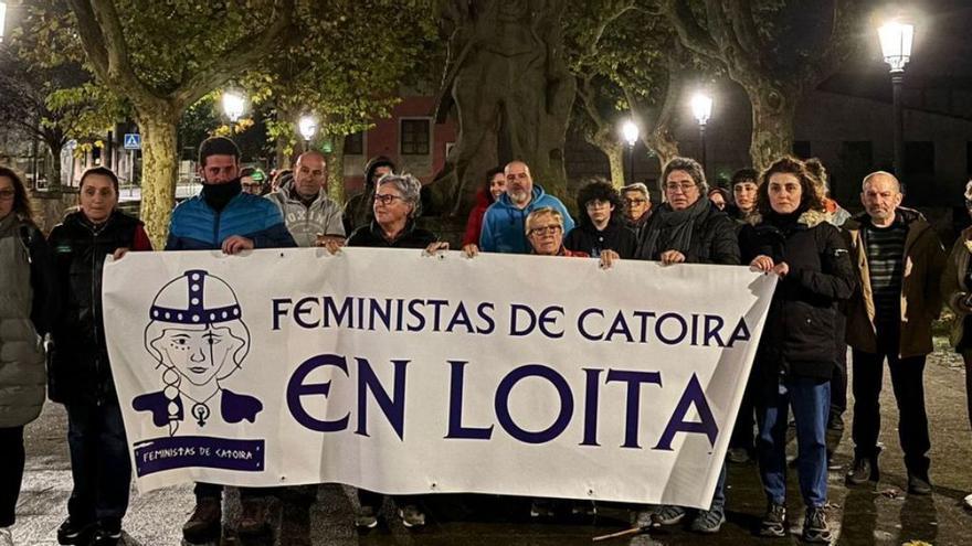 Una de las acciones de protestas del colectivo Feministas de Catoira. |  Cedida