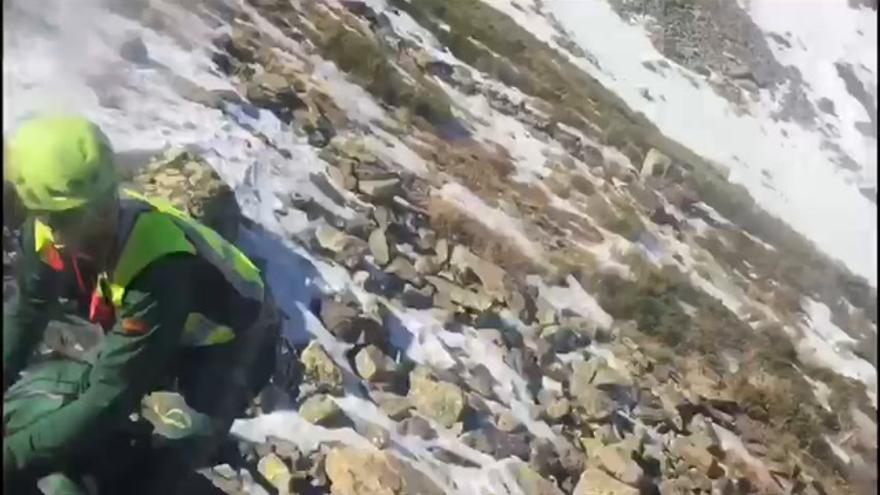 Rescate de un montañero en el Moncayo